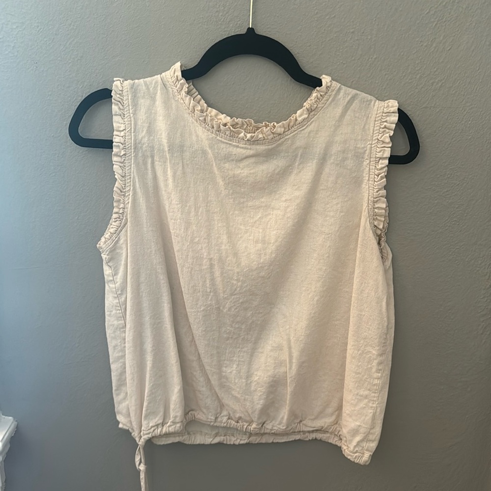 Ruffle Neck Top